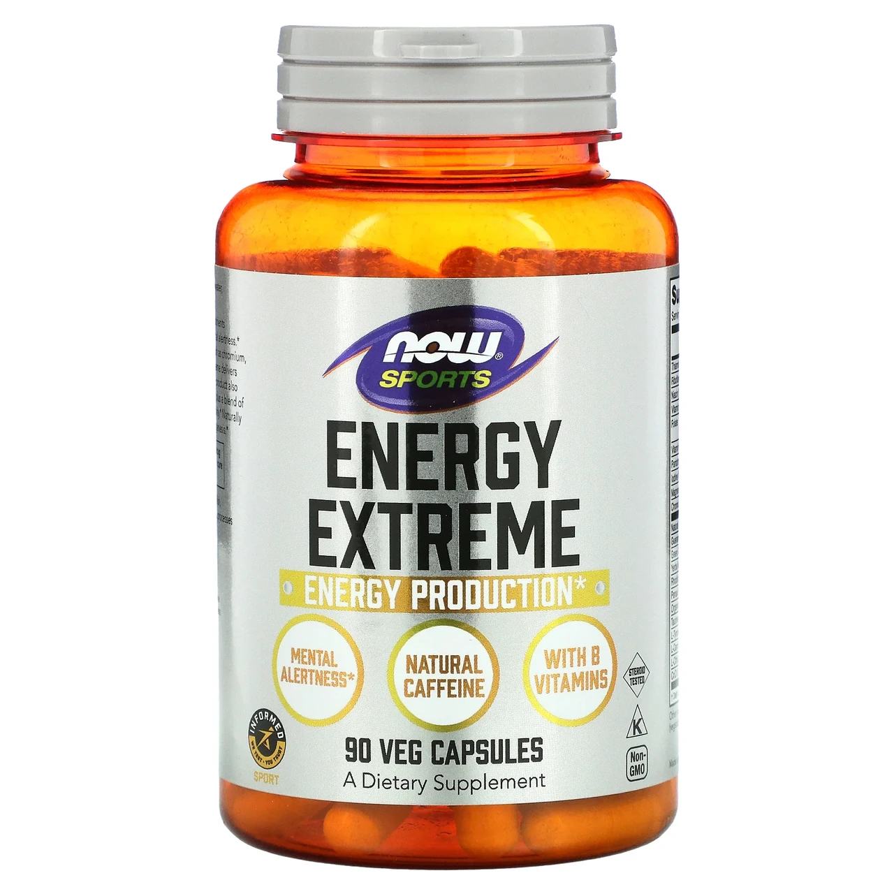 NOW Foods, Sports, Energy Extreme, препарат для підтримки фізичної та розумової активності, 90 рослинних, Київ