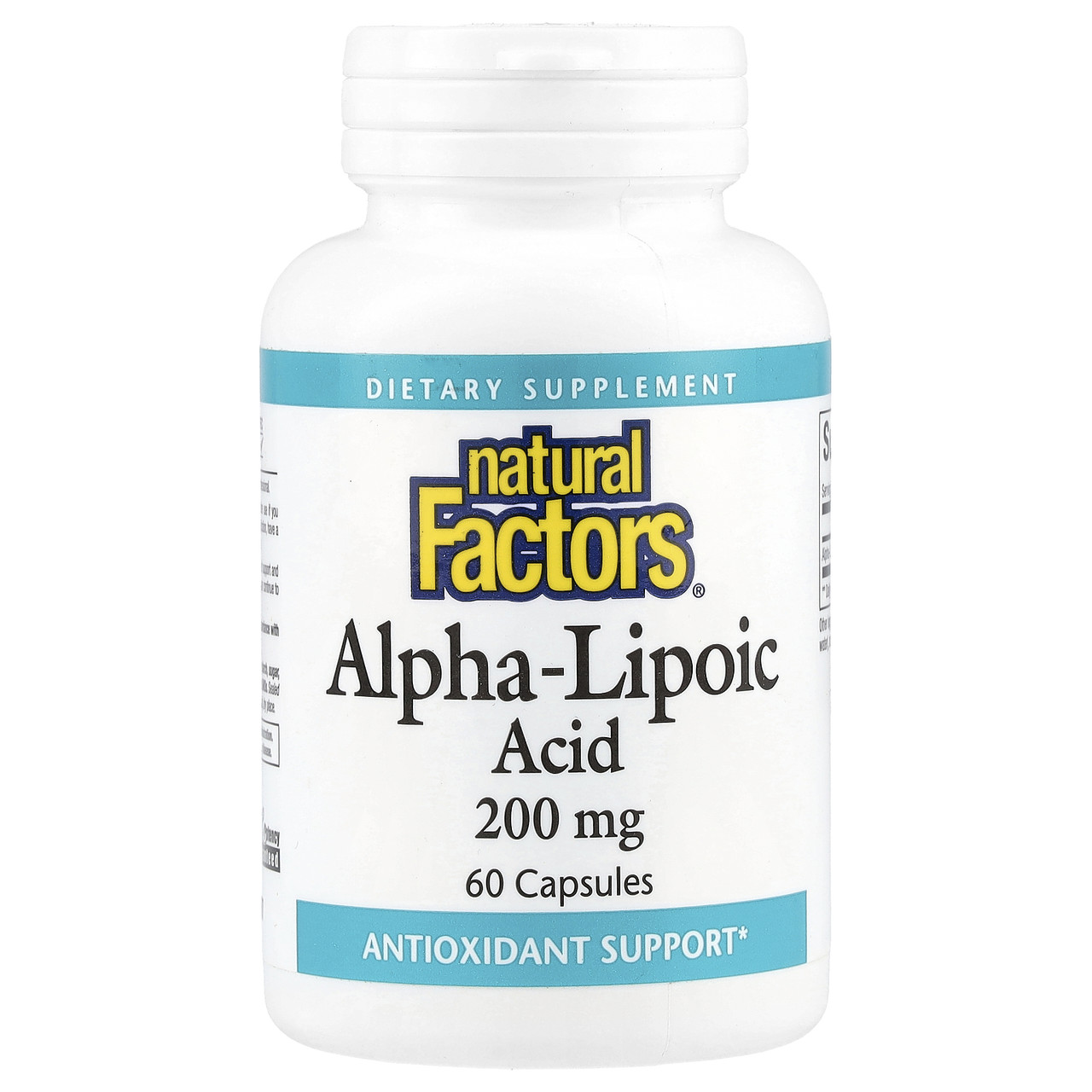 Natural Factors, Альфа-ліпоєва кислота, 200 мг, 60 капсул, Київ