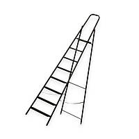 Драбина 8 ступенів (500x80 мм) висота 2550 мм Grad