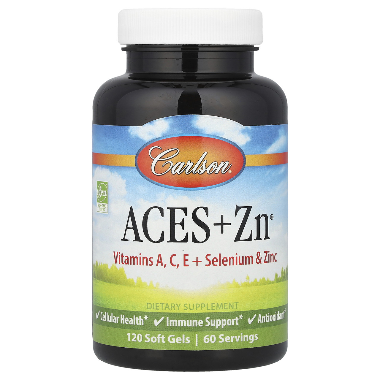 Carlson Labs, Aces + Zn, 120 м'яких желатинових капсул, Київ