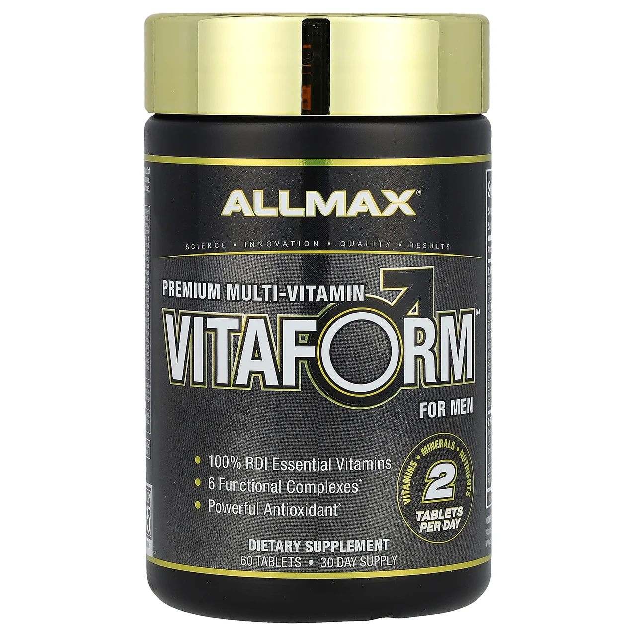 ALLMAX Nutriion, Vitaform, мультивітамін преміальної якості для чоловіків, 60 таблеток, Київ, фото 1