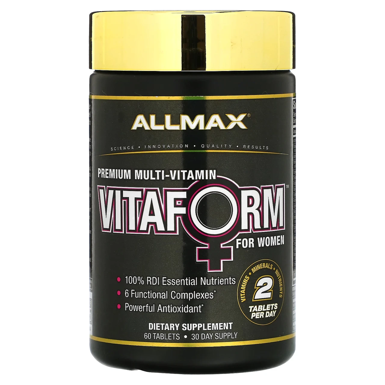 ALLMAX Nutriion, Vitaform, мультивітамін преміальної якості для жінок, 60 таблеток, Київ, фото 1