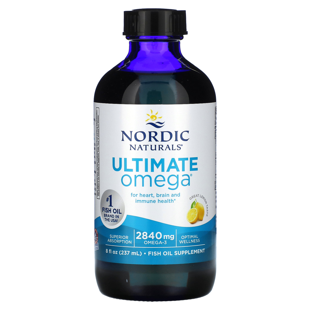 Nordic Naturals, Ultimate Omega, зі смаком лимона, 2840 мг, 8 рідких унцій (237 мл), Київ