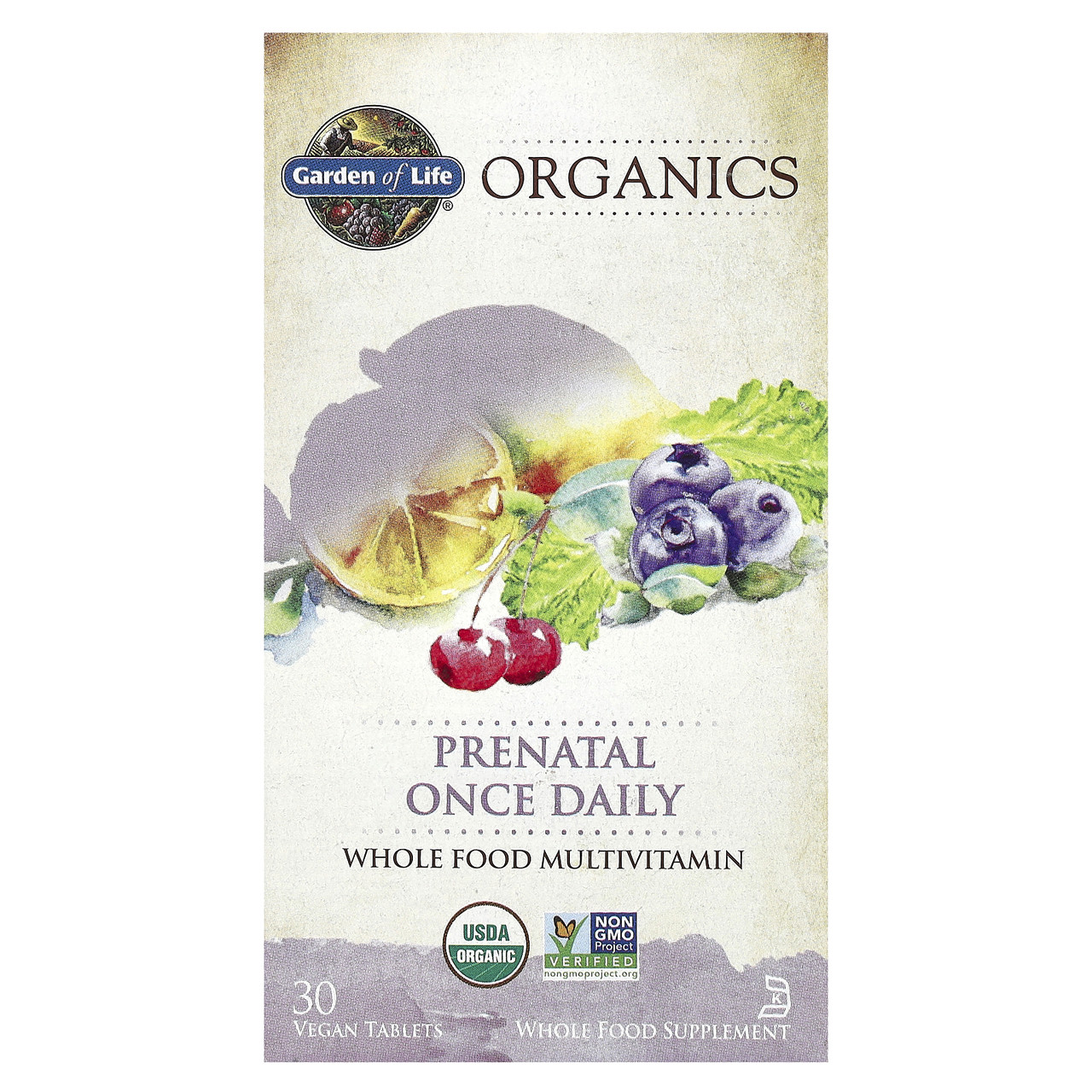 Garden of Life, MyKind Organics, пренатальні мультивітаміни, одна таблетка в день, 30 таблеток веганских, Київ
