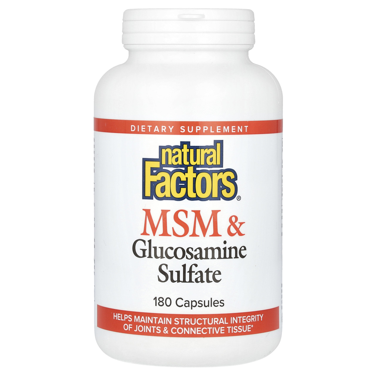 Natural Factors, МСМ і глюкозамін сульфат, 180 капсул, Київ