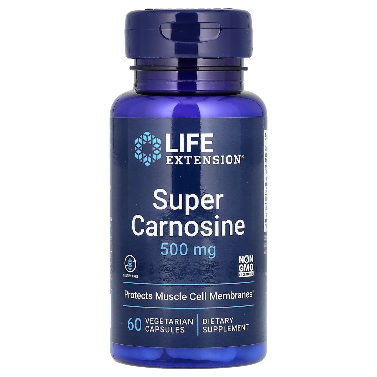 Life Extension, Super Carnosine, 500 мг, 60 вегетаріанських капсул, Київ, фото 1