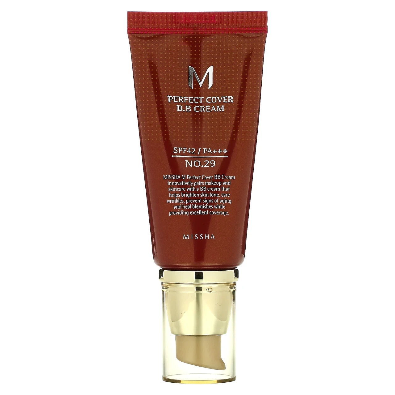 Missha, M Perfect Cover, BB-крем, SPF 42 PA+++, відтінок 29 натуральний бежевий, 50 мл (1,7 унції), Київ, фото 1