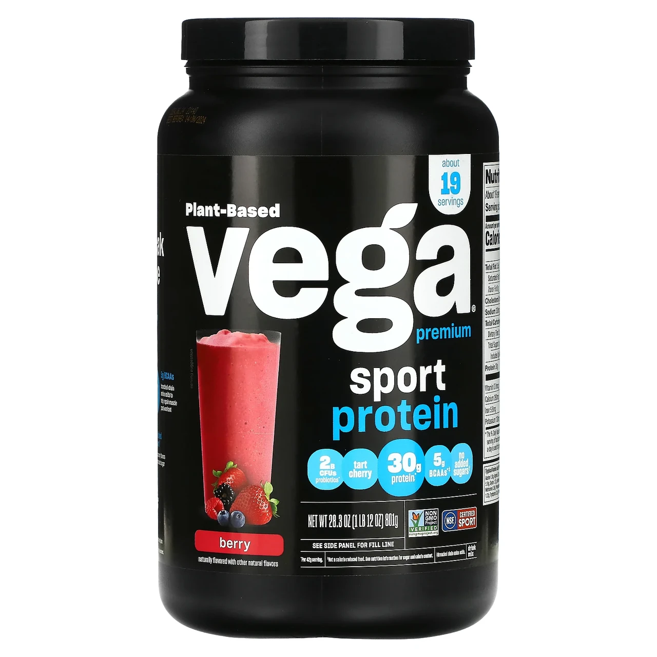 Vega, Sport Performance, протеїновий порошок, ягідний смак, 801 р (28,3 унції), Київ