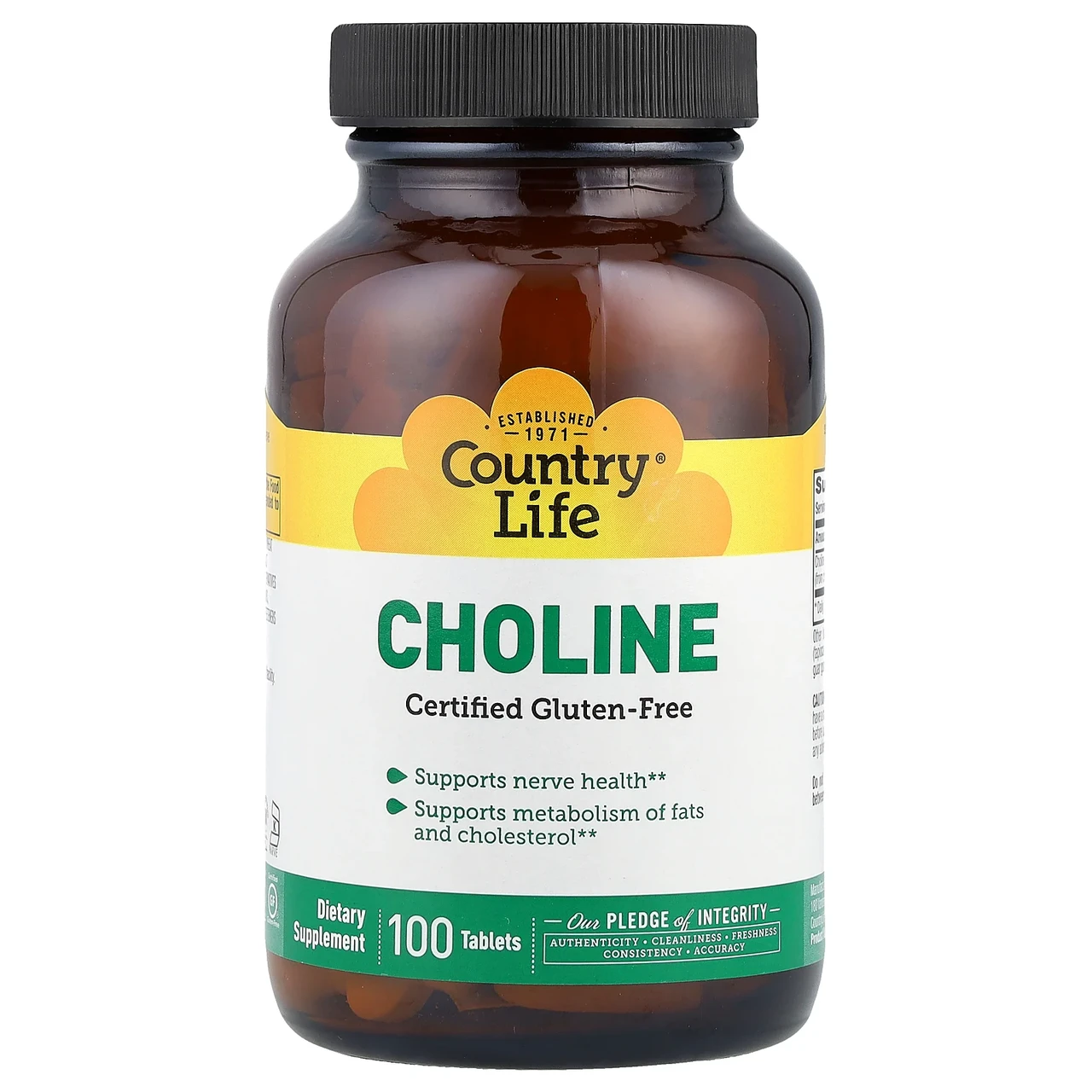 Country Life, холін, 100 таблеток CLF-06510, Київ