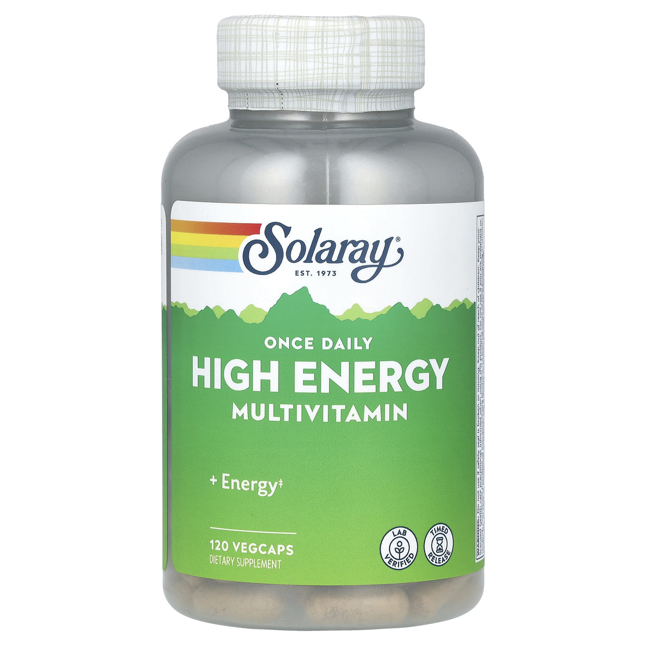 Solaray, Once Daily, Мультивітаміни з високою енергією, 120 капсул вегетаріанських, Київ