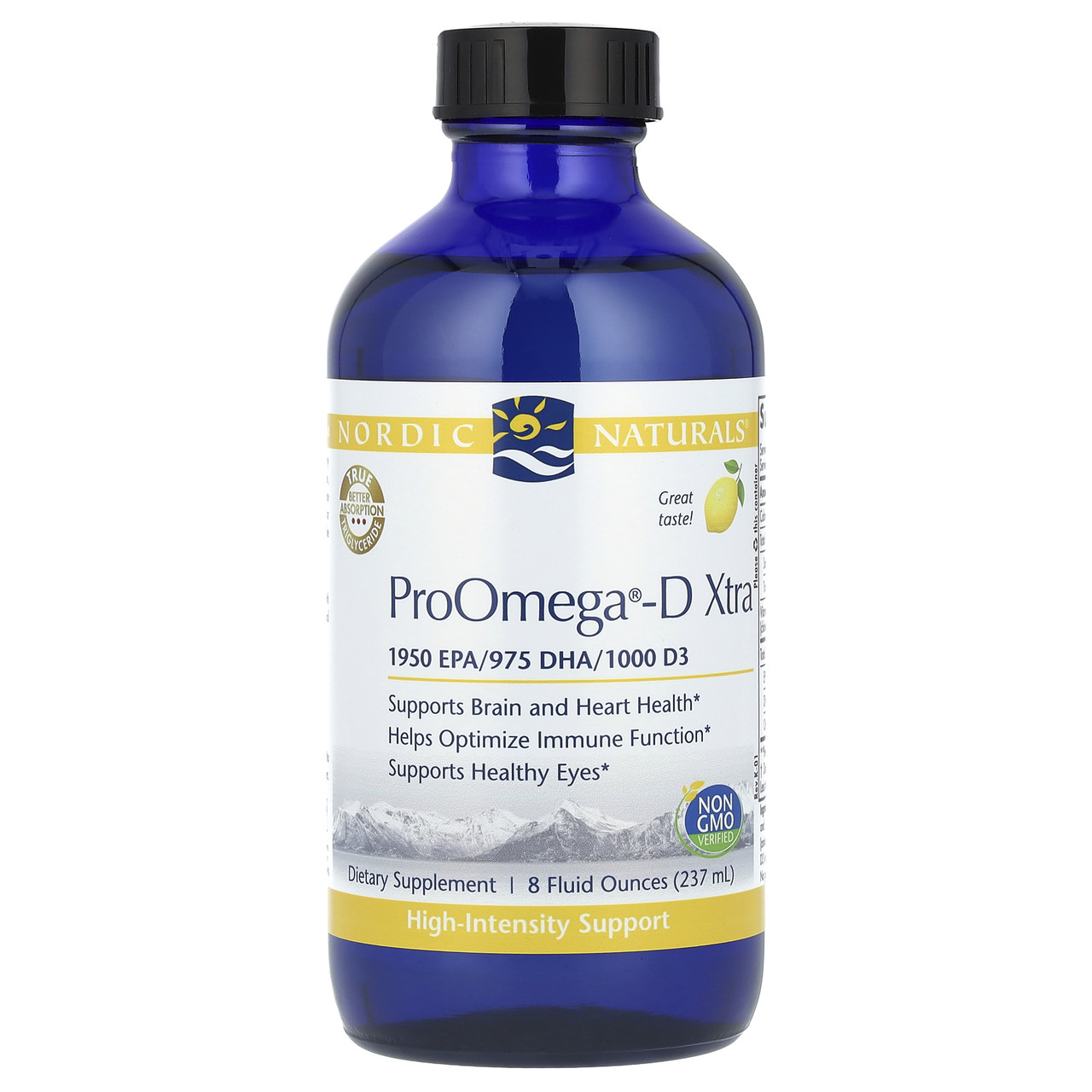 Nordic Naturals, ProOmega-D Xtra, лимон, 237 мл (8 рідин та си. Унцій), Київ