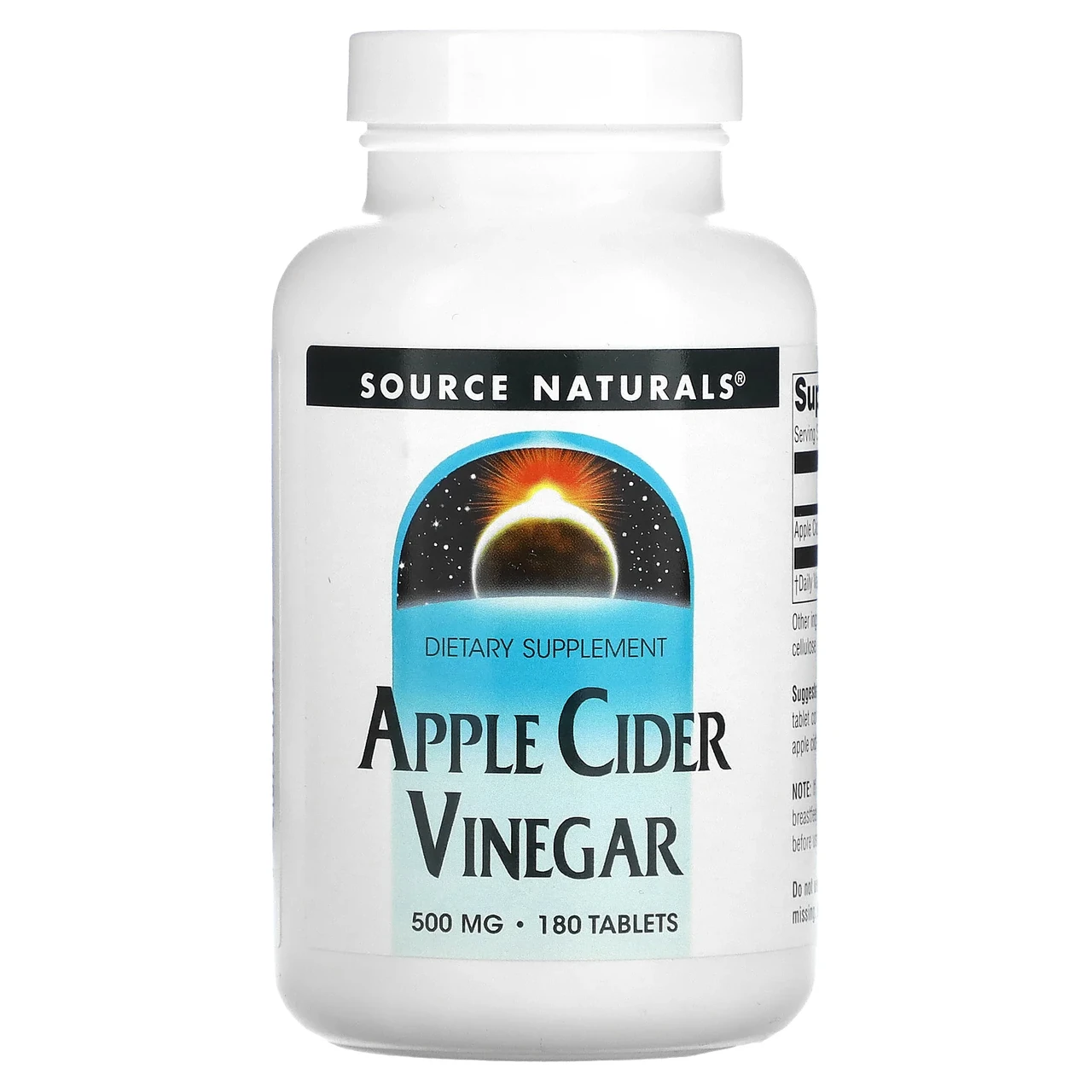 Source Naturals, яблучний оцет, 500 мг, 180 таблеток, Київ, фото 1