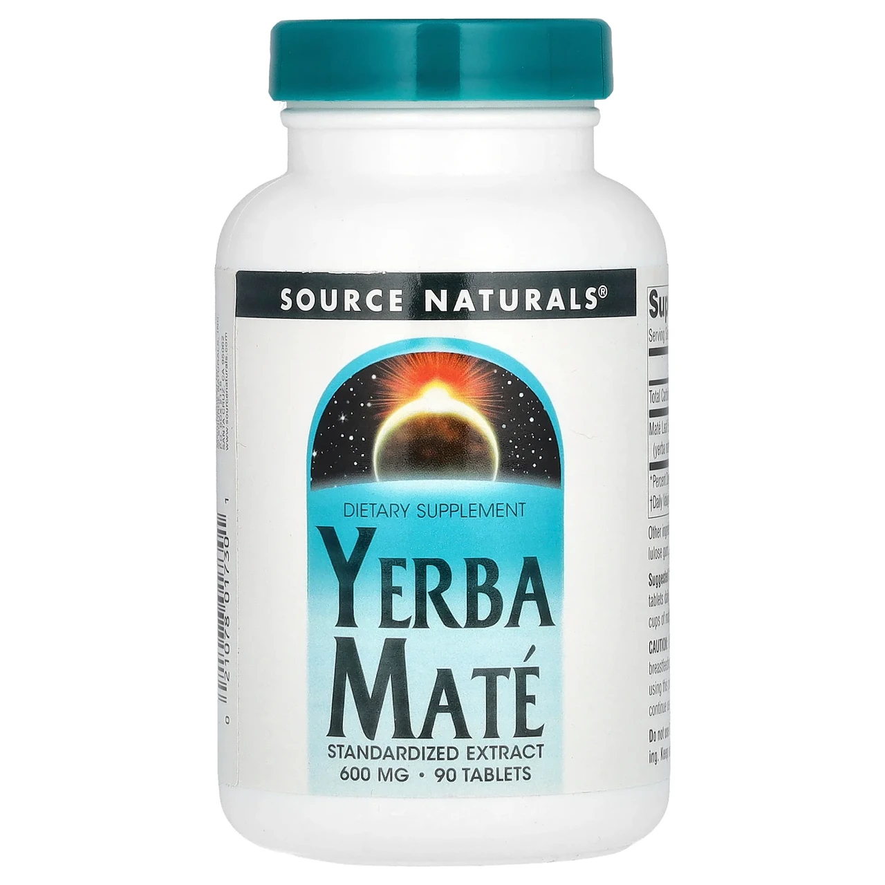Source Naturals, Парагвайський чай (мате), 600 мг, 90 таблеток, Київ, фото 1