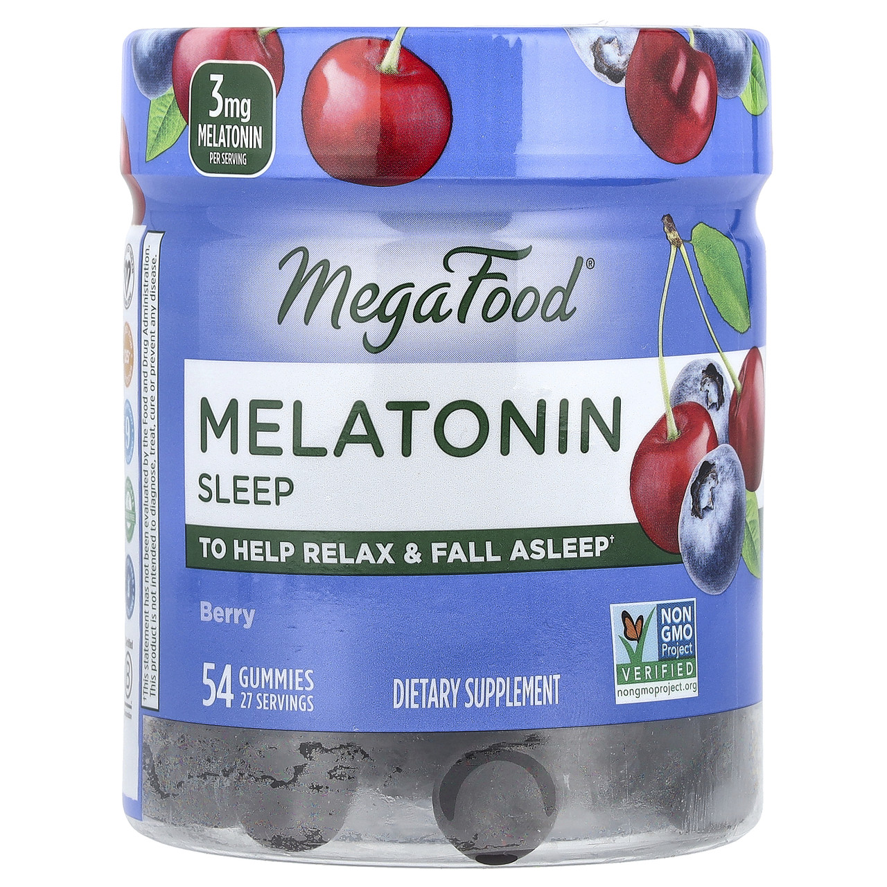 MegaFood, Мелатонін Berry Good Sleep, ягідний, 1,5 мг, 54 жувальні таблетки, Київ
