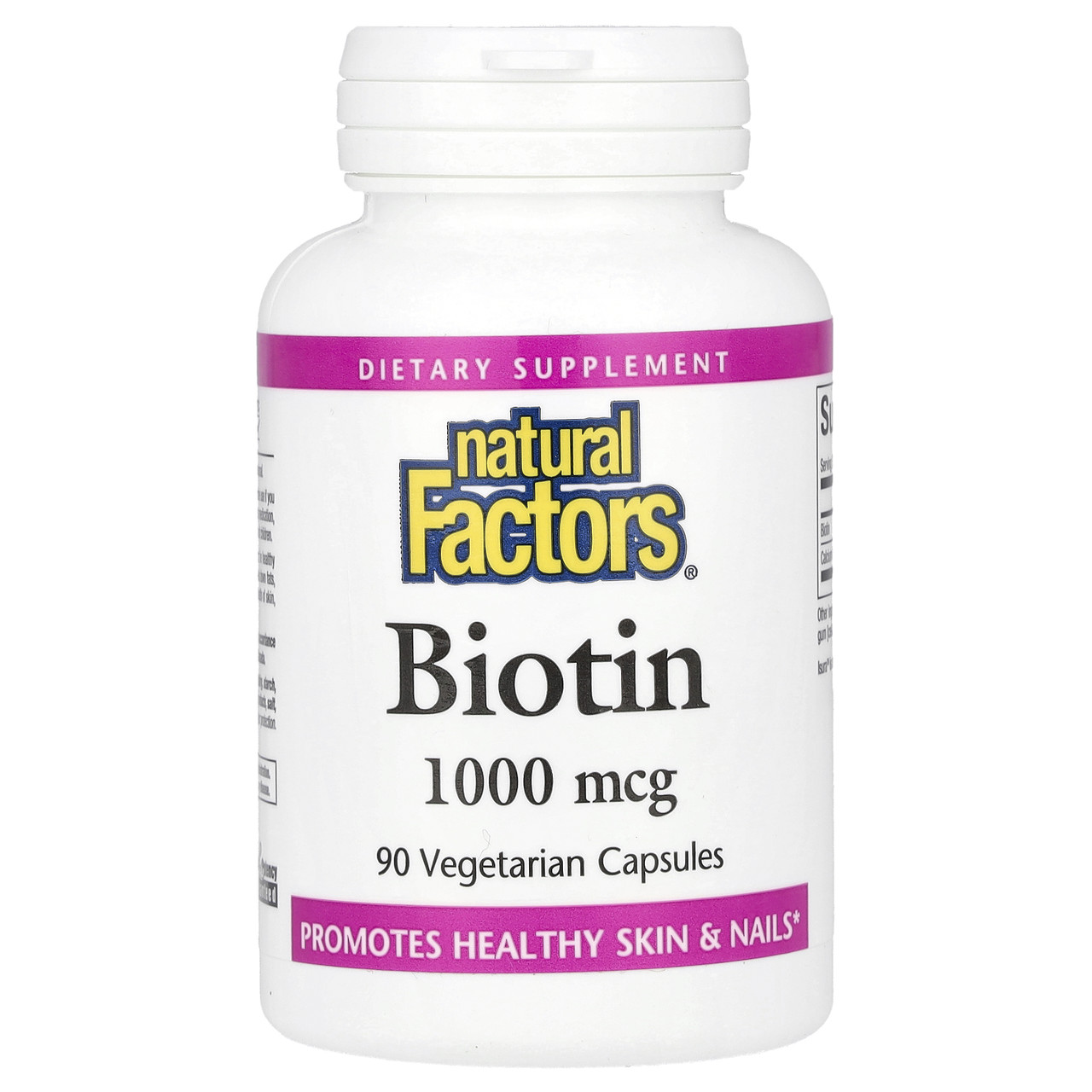 Natural Factors, Biotin, 1000 mcg, 90 Capsules Vegetarian, Київ