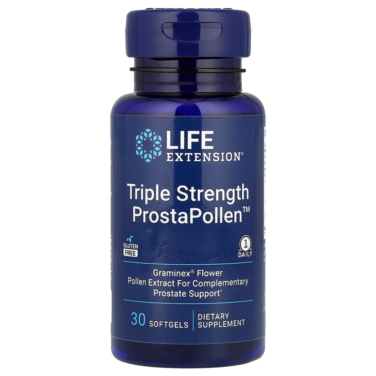 Life Extension, Trile Strength ProstaPollen, добавка для чоловічого здоров'я з потрійною силою, 30 капсул, Київ, фото 1