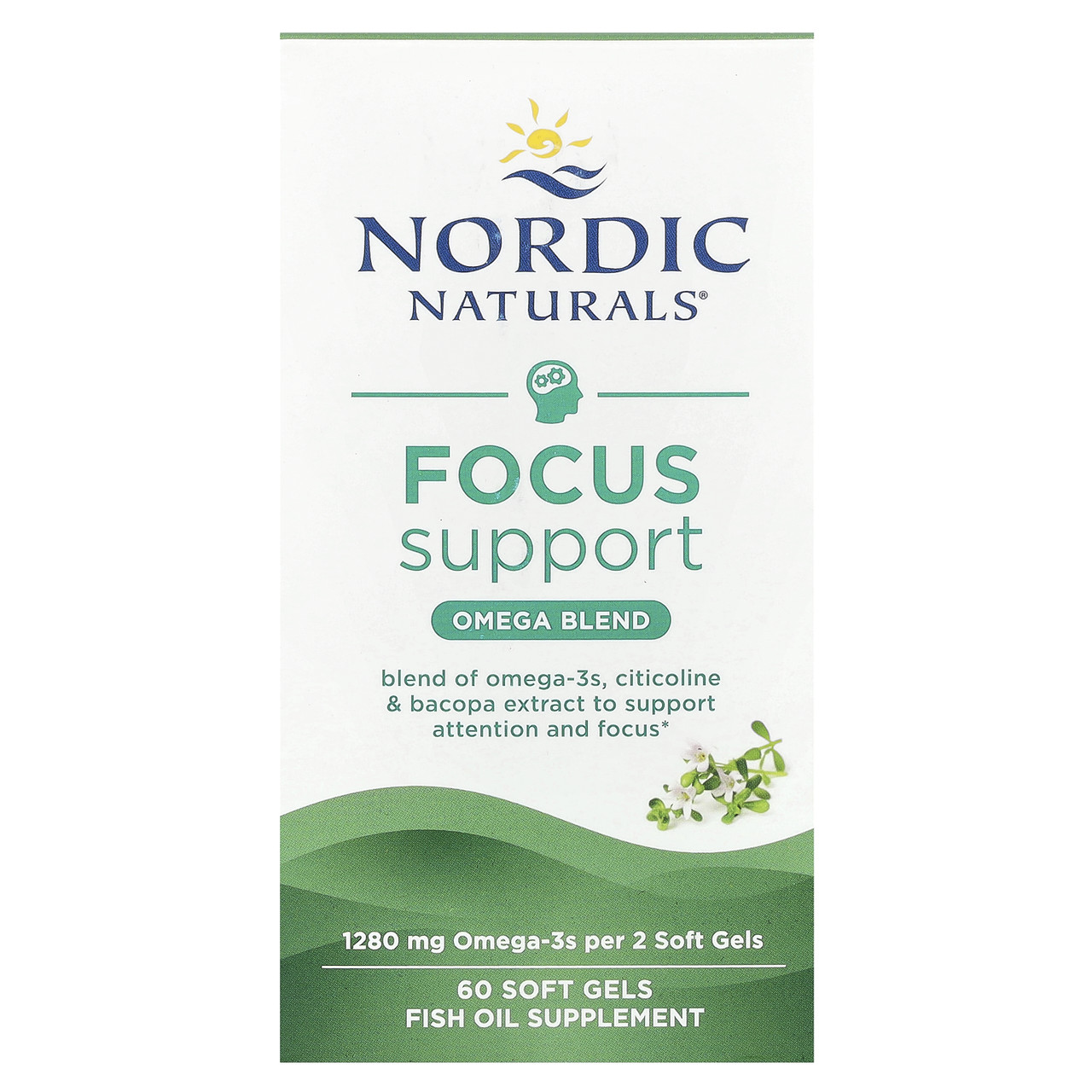 Nordic Naturals, Omega Focus, 1280 мг, 60 капсул, Київ