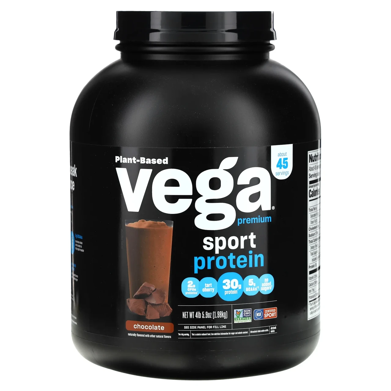 Vega, Sport Protein, протеїн, шоколад, 1,8 кг (4 фунти [5,9 унції]), Київ