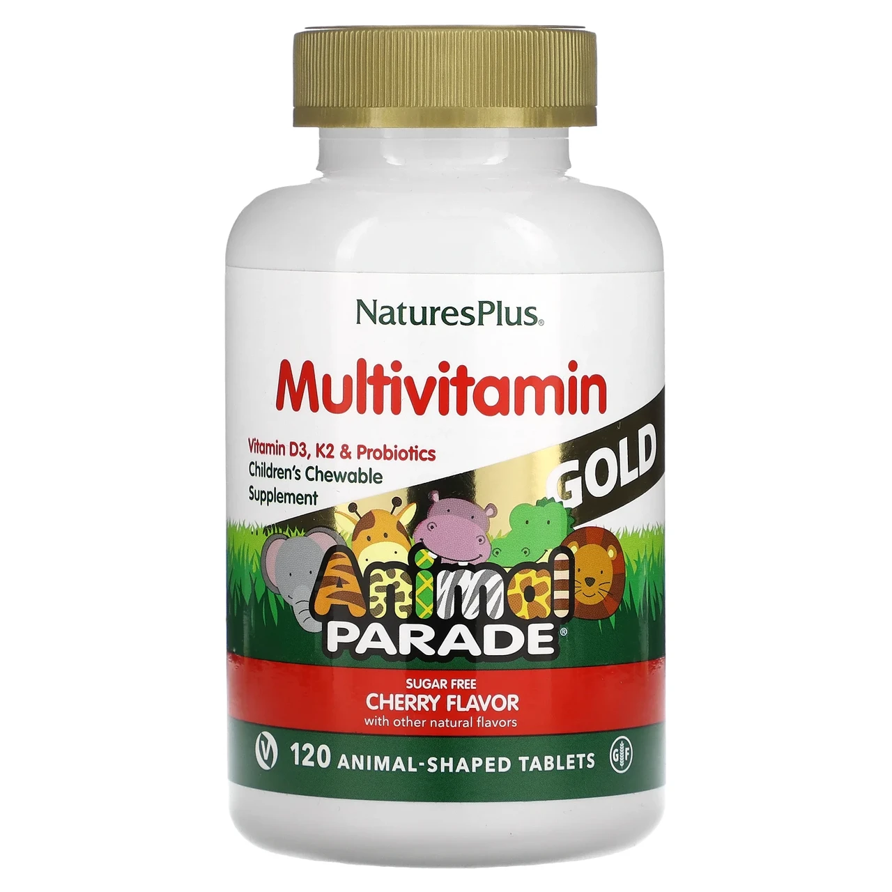 Nature's Plus, Source of Life, Animal Parade Gold, добавка для дітей з мультивітамінами і мікроелементами,, Київ