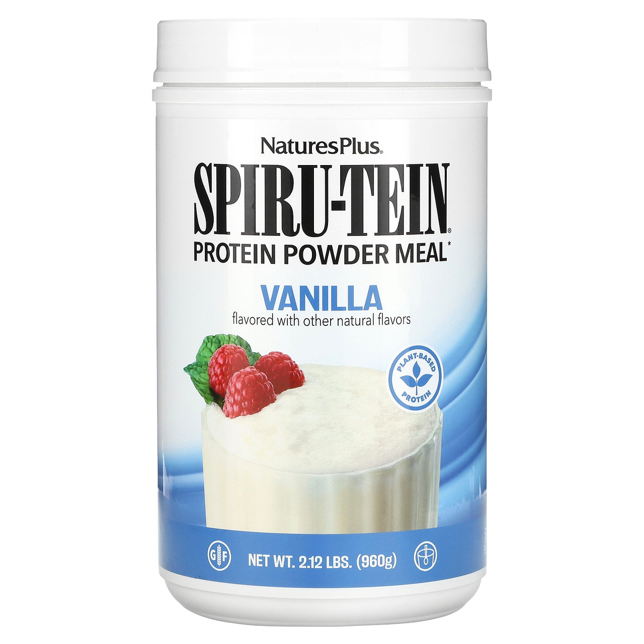 Nature's Plus, Spiru-Tein, харчування з високим вмістом протеїну, ваніль, 1088 р (2,4 фунта), Київ