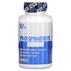 EVLution Nutrition, Фосфатидилсерин, 60 рослинних капсул, Київ