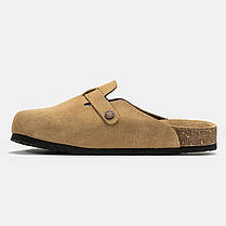 Шльопанці Birkenstock Boston Beige / Біркеншток Бостон Бежеві, фото 3