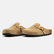 Шльопанці Birkenstock Boston Beige / Біркеншток Бостон Бежеві, фото 5