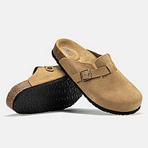 Шльопанці Birkenstock Boston Beige / Біркеншток Бостон Бежеві, фото 6