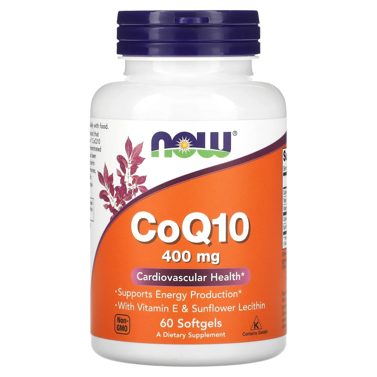 Now Foods, коензим Q10, 400 мг, 60 капсул, Київ