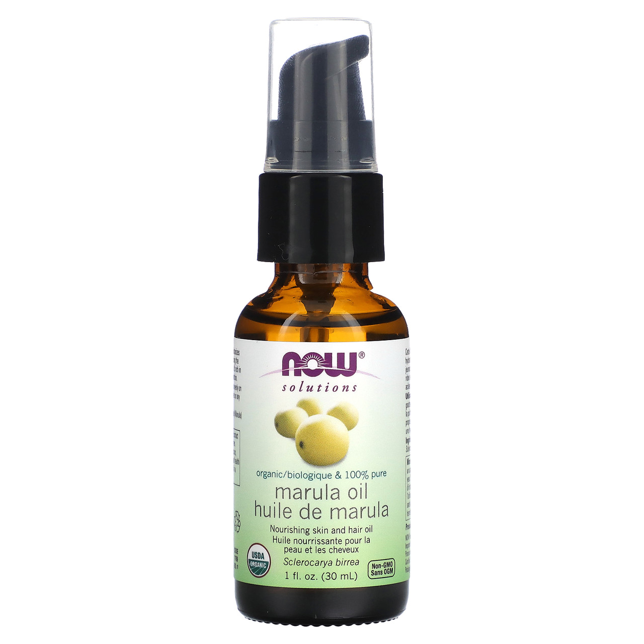 Now Foods, Solutions, сертифіковане органічне 100% чисте масло марули, 30 мл (1 рідин та си. Унція), Київ
