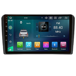 Штатна магнітола Cyclon C9 CPL GSM. 2+32GB. CARPLAY. 4G Audi A4 2000-2009