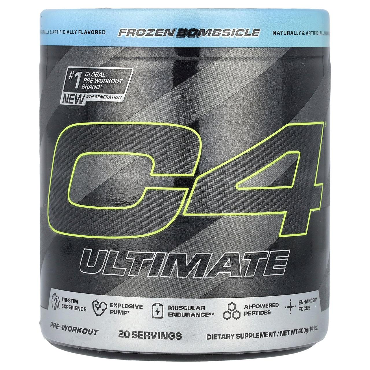 Cellucor, C4 Ultimate Pre-Workout, Frozen Bombsicle, 400 г (14,1 унції) Київ, Київ