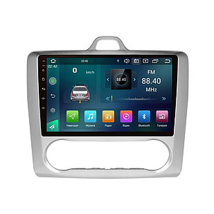 Штатна магнітола Cyclon C9 CPL GSM. 2+32GB. CARPLAY. 4G Ford Focus 2005-2011 climate