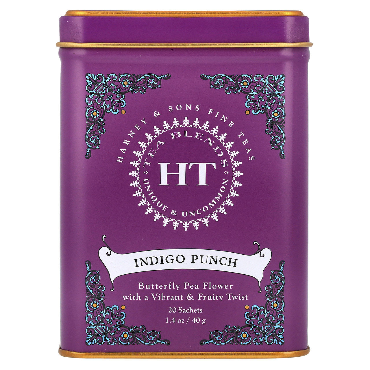 Harney & Sons, HT Tea Blends, Indigo Punch, 20 пакетиків, 40 г (1,4 унції), Київ