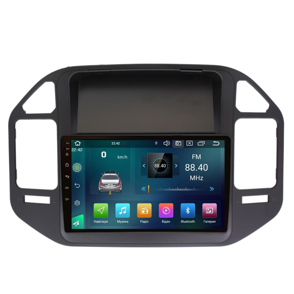 Штатна магнітола Cyclon C9 CPL GSM. 2+32GB. CARPLAY. 4G Mitsubishi Pajero 1999-2006, фото 1
