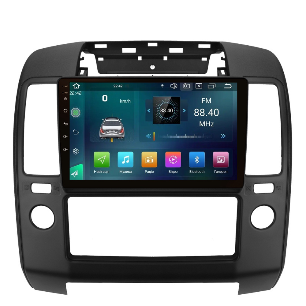 Штатна магнітола Cyclon C9 CPL GSM. 2+32GB. CARPLAY. 4G Nissan Navara (D40) 2005-2010, фото 1