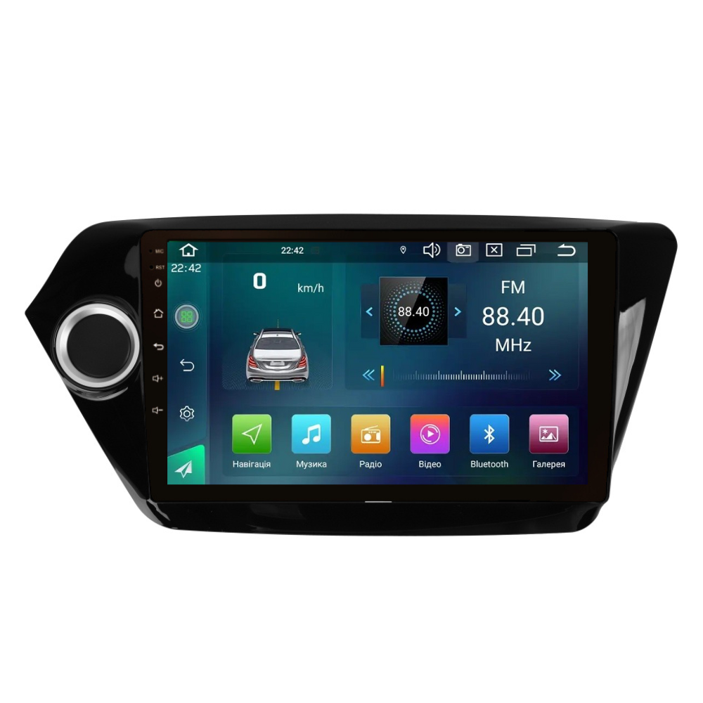 Штатна магнітола Cyclon C9 CPL GSM. 2+32GB. CARPLAY. 4G KIA Rio 2011-2017, фото 1