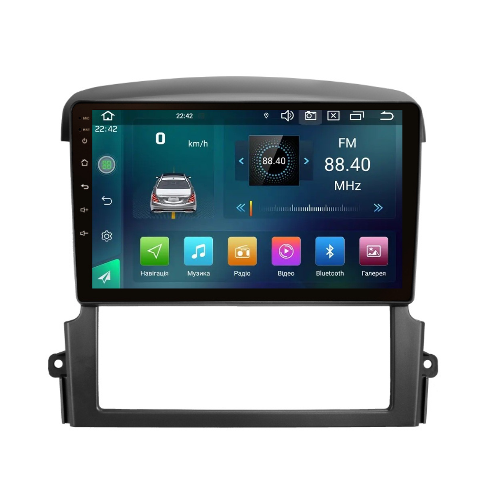 Штатна магнітола Cyclon C9 CPL GSM. 2+32GB. CARPLAY. 4G KIA Sorento 2006-2009, фото 1