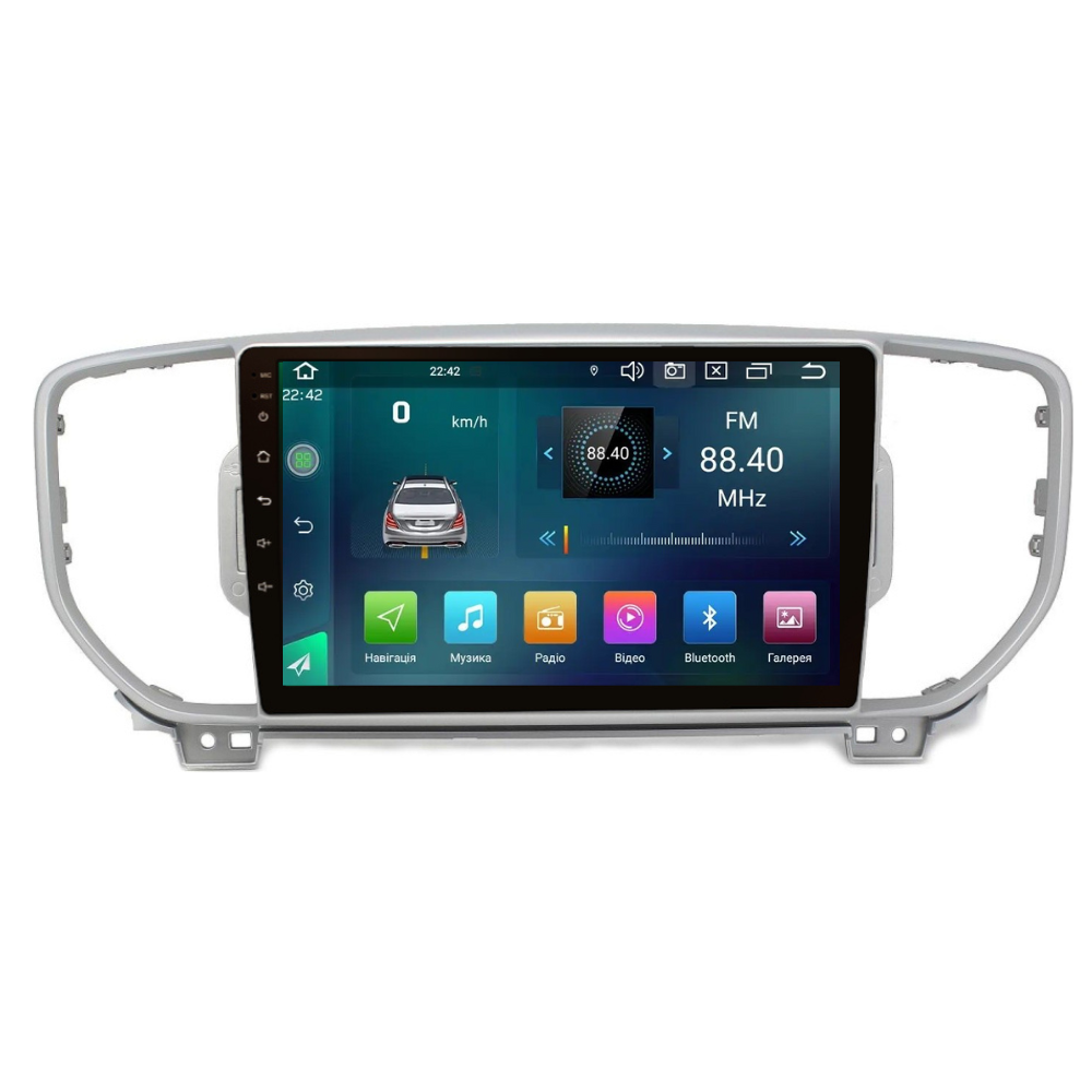 Штатна магнітола Cyclon C9 CPL GSM. 2+32GB. CARPLAY. 4G KIA Sportage 2016-2018 з малим екраном, фото 1