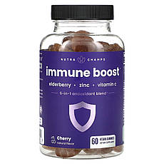 NutraChamps, Immune Boost, Cherry, 60 Vegan Gummies, Київ