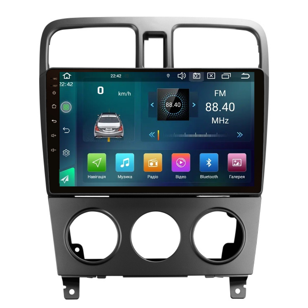Штатна магнітола Cyclon C9 CPL GSM. 2+32GB. CARPLAY. 4G Subaru Forester 2002-2008, фото 1