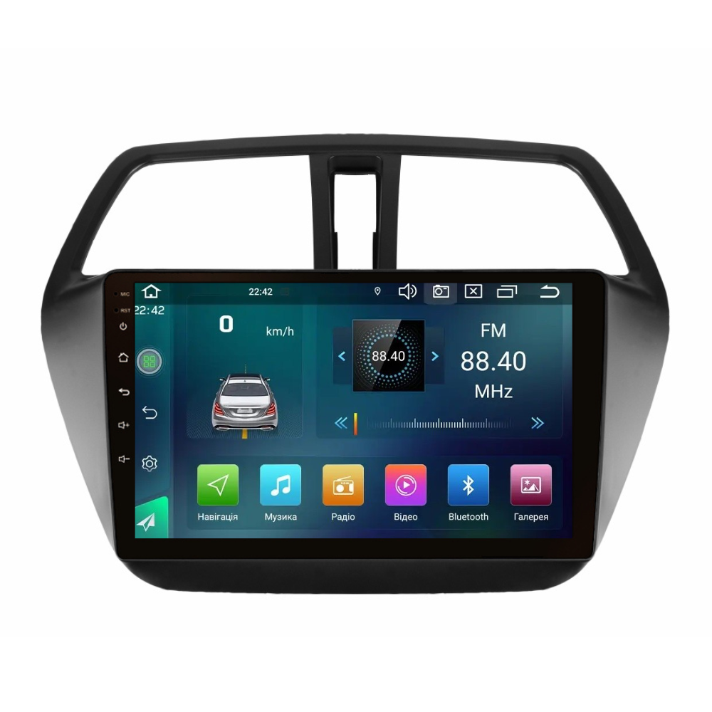 Штатна магнітола Cyclon C9 CPL GSM. 2+32GB. CARPLAY. 4G Suzuki SX4 2013-2021, фото 1