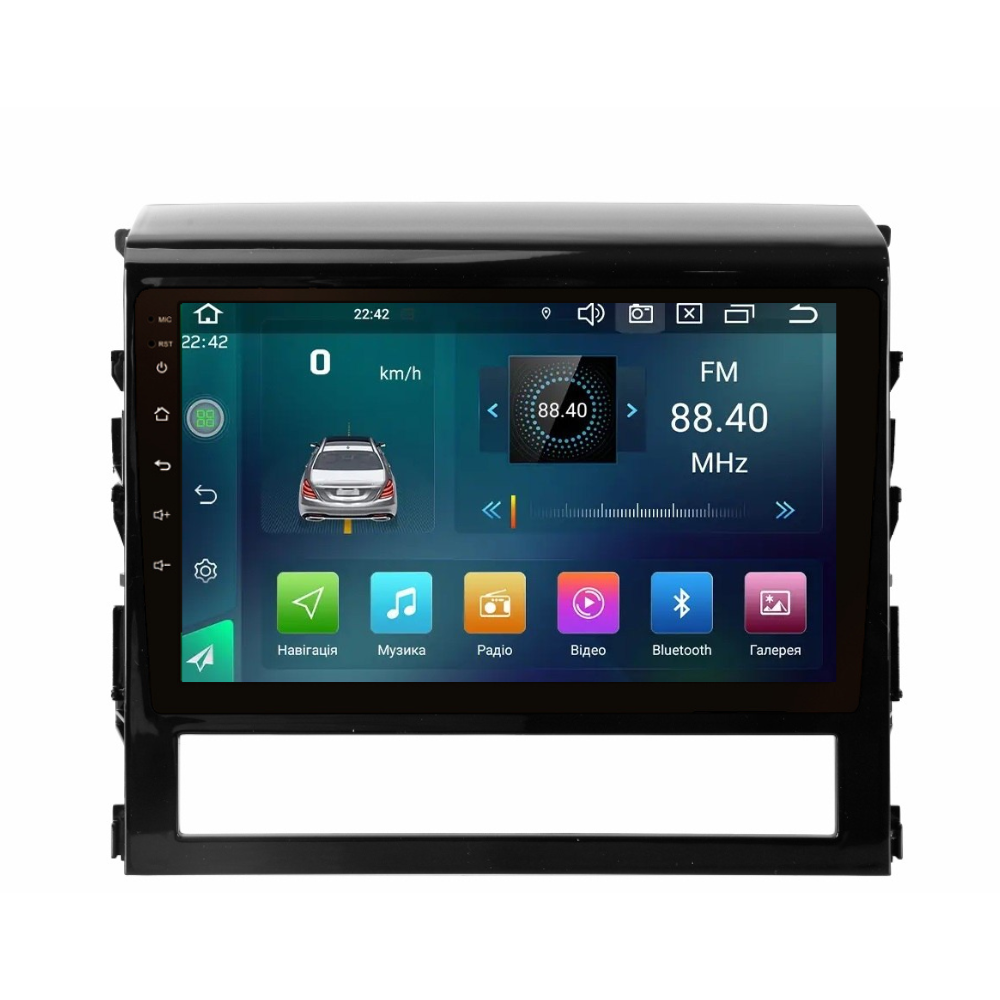 Штатна магнітола Cyclon C9 CPL GSM. 2+32GB. CARPLAY. 4G Toyota Land Cruiser (200) 2015-2019, фото 1