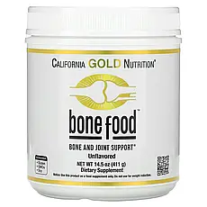 California Gold Nutrition, Bone Food, домішка для підтримки здоров'я кісток і суглобів, 411 г (14,50 унції), Київ