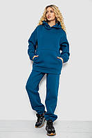 Женский Спортивный Костюм На Флисе Синий Однотонный Комплект Брюки Худи Denver 39 Спортивний Костюм Жіночий На