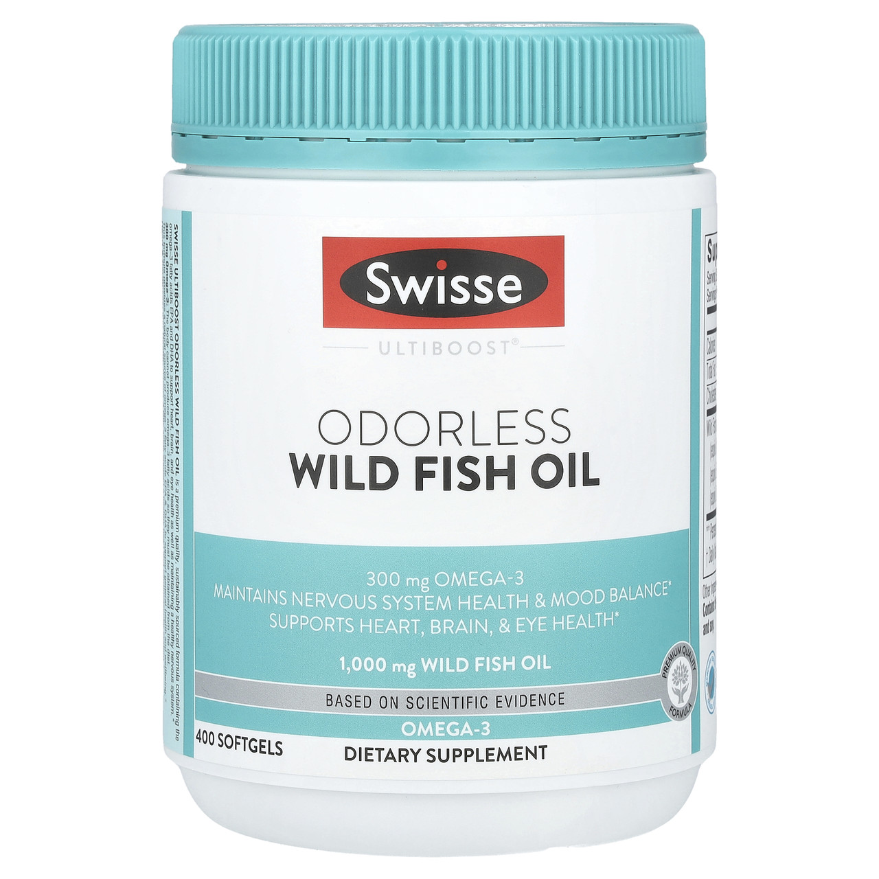 Swisse, Ultiboost® жир диких риб без запаху, 1000 мг, 400 м'яких таблеток, Київ