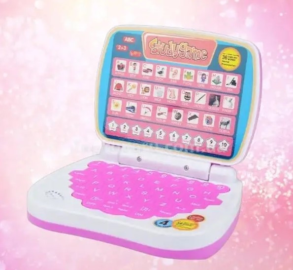 Дитячий ноутбук AH-802Y для вивчення англійської мови StudyGame Рожевий SV227, фото 1