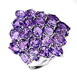 Каблучка. Натуральний аметист. Срібло 925., фото 3