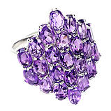 Каблучка. Натуральний аметист. Срібло 925., фото 2