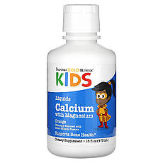 California Gold Nutrition, рідкий кальцій з магнієм для дітей, апельсин, 473 мл (16 жидк. унций), Київ